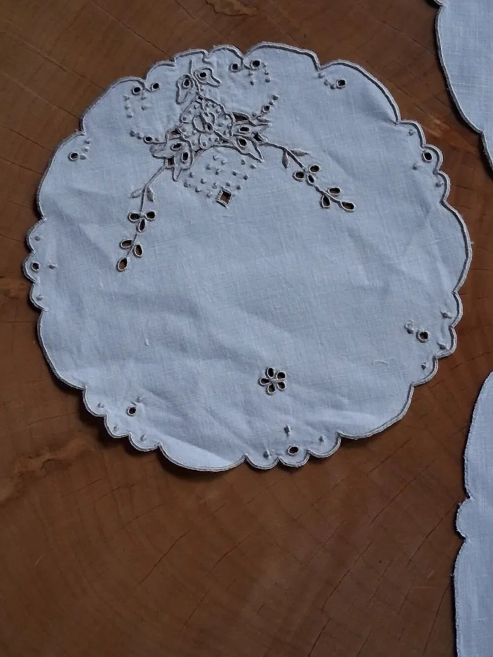 Vintage  Doily & Dresser Scarf Set – 5 Pc Mixed Sizes